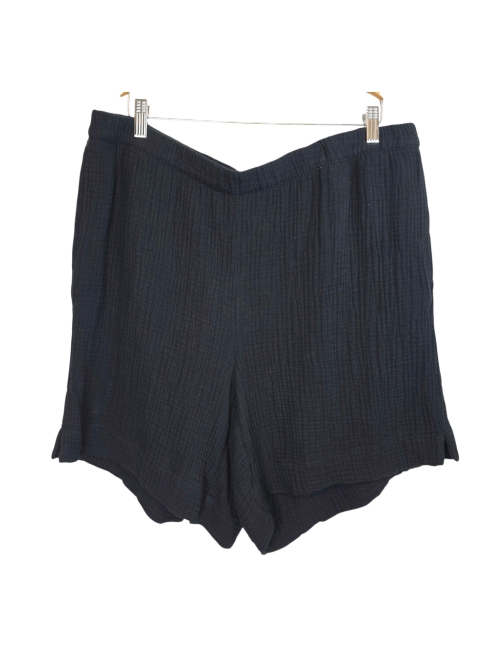 J Jill 100% Cotton Gauze Pull-On Shorts High Rise Sz XLP Resortwear Beach Vacay